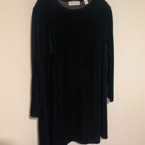 LS Velvet Stretch A line dress